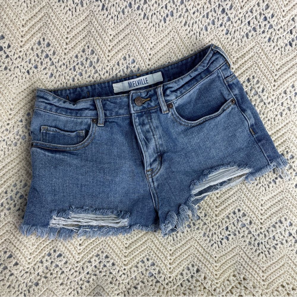 Brandy Melville Shorts Daisy Duke Cut Off Festival Rave Beachy Indie Preppy 27